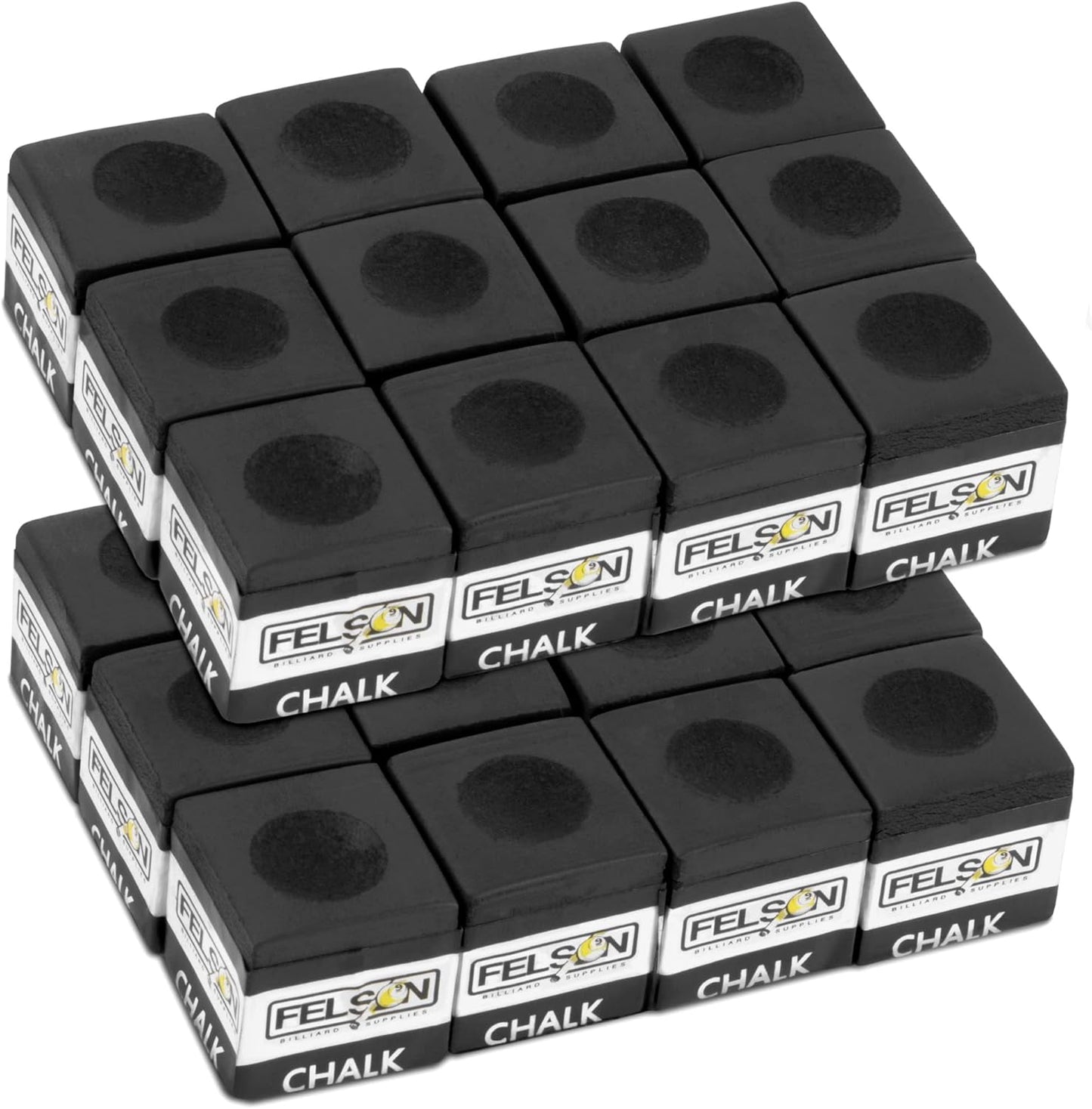 Felson Pool Chalk Cubes | Pool Table Accessories for Table Billiards | Pool Cue Chalk & Storage Box