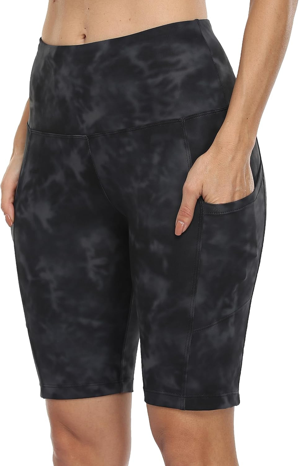 Women'S Short Yoga Side Pockets High Waist Workout Running Shorts