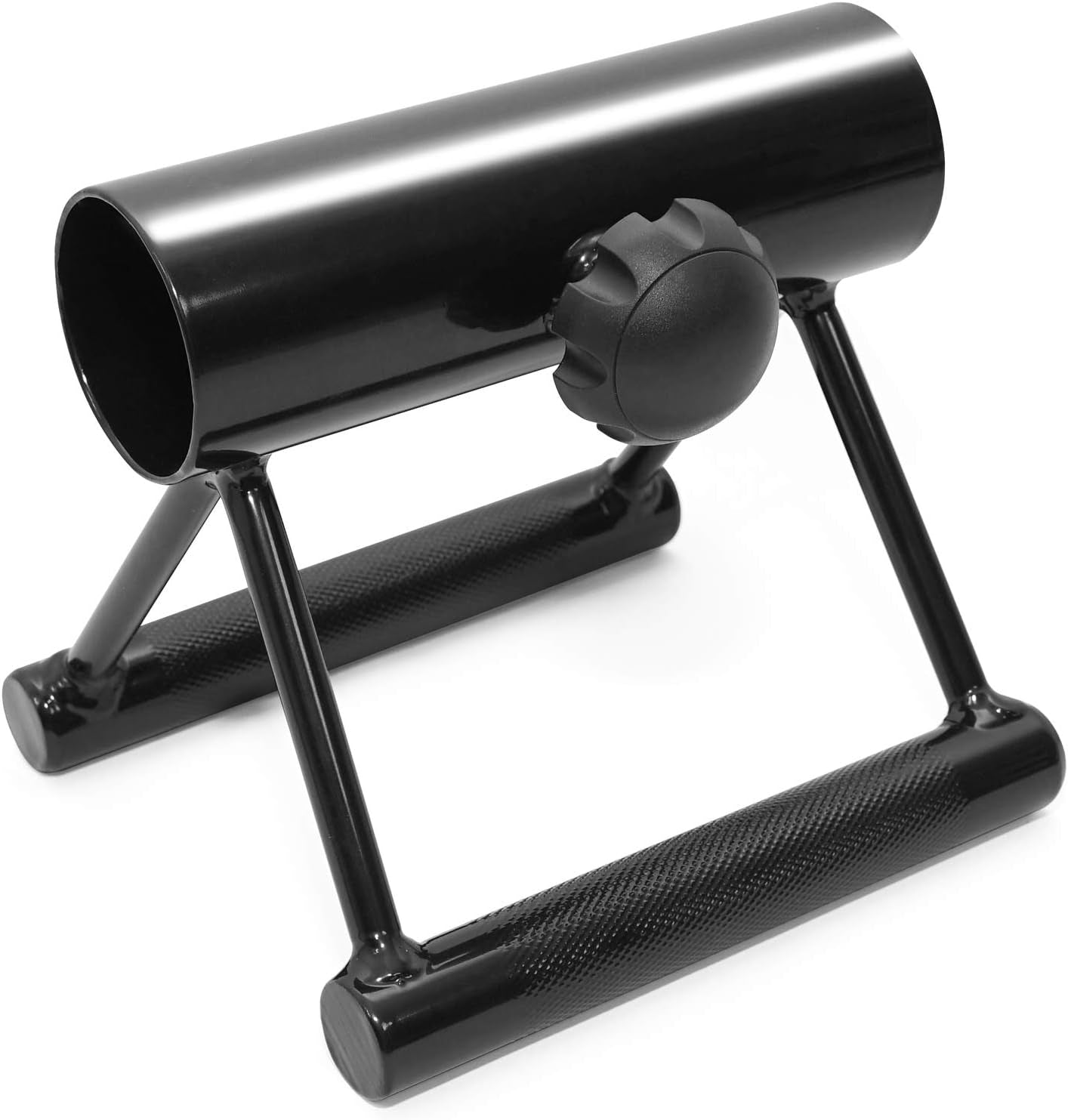Deluxe T-Bar Row Platform – Full 360° Swivel & Easy to Install – Fits 1” Standard and 2” Olympic Bars (8. Black - T-Bar Row Platform + Lock Jaw 1Inch & 2Inch)