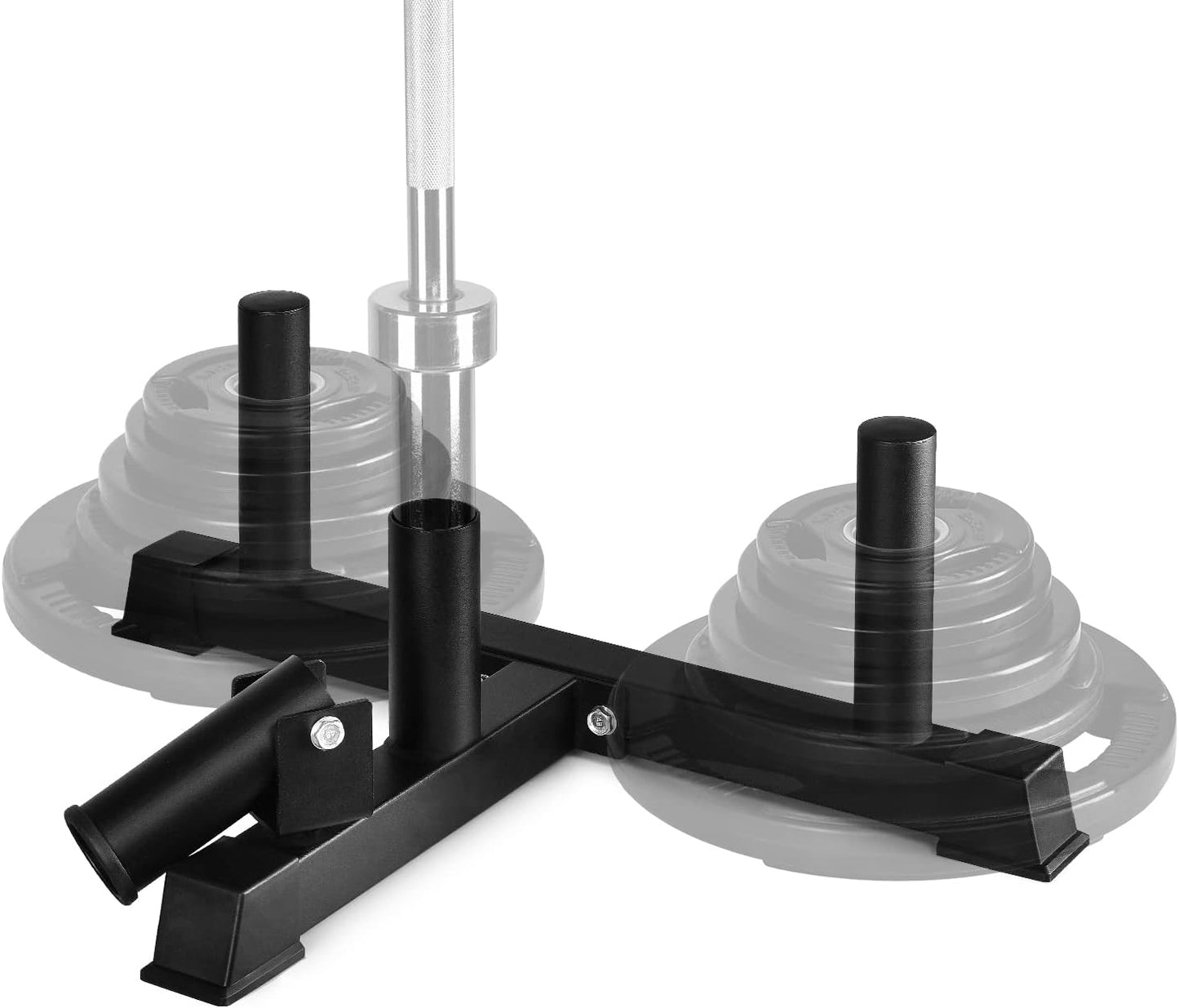 Deluxe T-Bar Row Platform – Full 360° Swivel & Easy to Install – Fits 1” Standard and 2” Olympic Bars (8. Black - T-Bar Row Platform + Lock Jaw 1Inch & 2Inch)