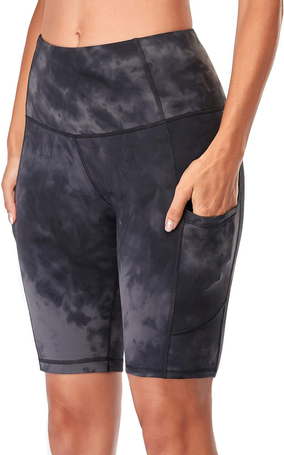 Women'S Short Yoga Side Pockets High Waist Workout Running Shorts