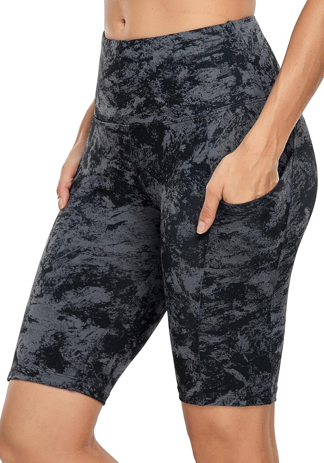Women'S Short Yoga Side Pockets High Waist Workout Running Shorts