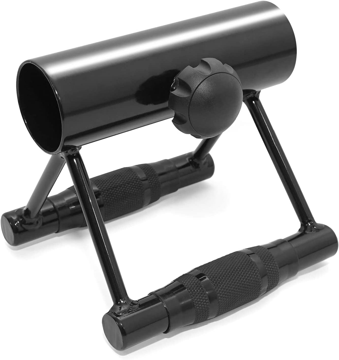 Deluxe T-Bar Row Platform – Full 360° Swivel & Easy to Install – Fits 1” Standard and 2” Olympic Bars (8. Black - T-Bar Row Platform + Lock Jaw 1Inch & 2Inch)