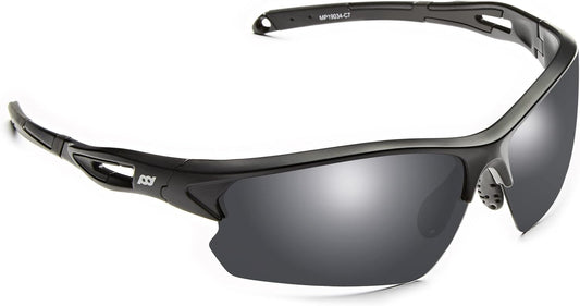 Outdoor Sports Polarized Wrap around Cycling Sunglasses for Men & Women TR90 Frame UV Protection for Fishing