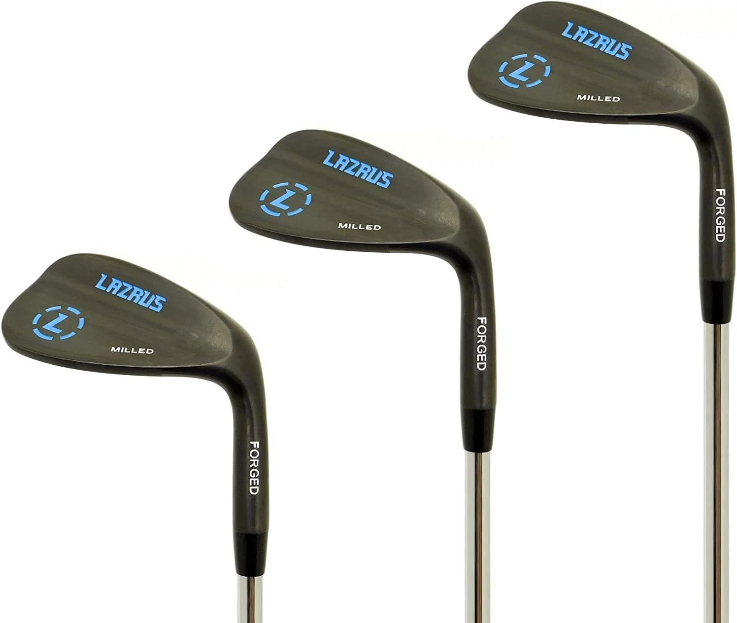 LAZRUS Premium Forged Golf Wedge Set for Men or Individual - 50 52 54 56 58 60 64 72 Degree Golf Wedges + Milled Face for More Spin - Great Golf Gift